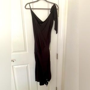 Patrizia Pepe Black Silk Cocktail Dress